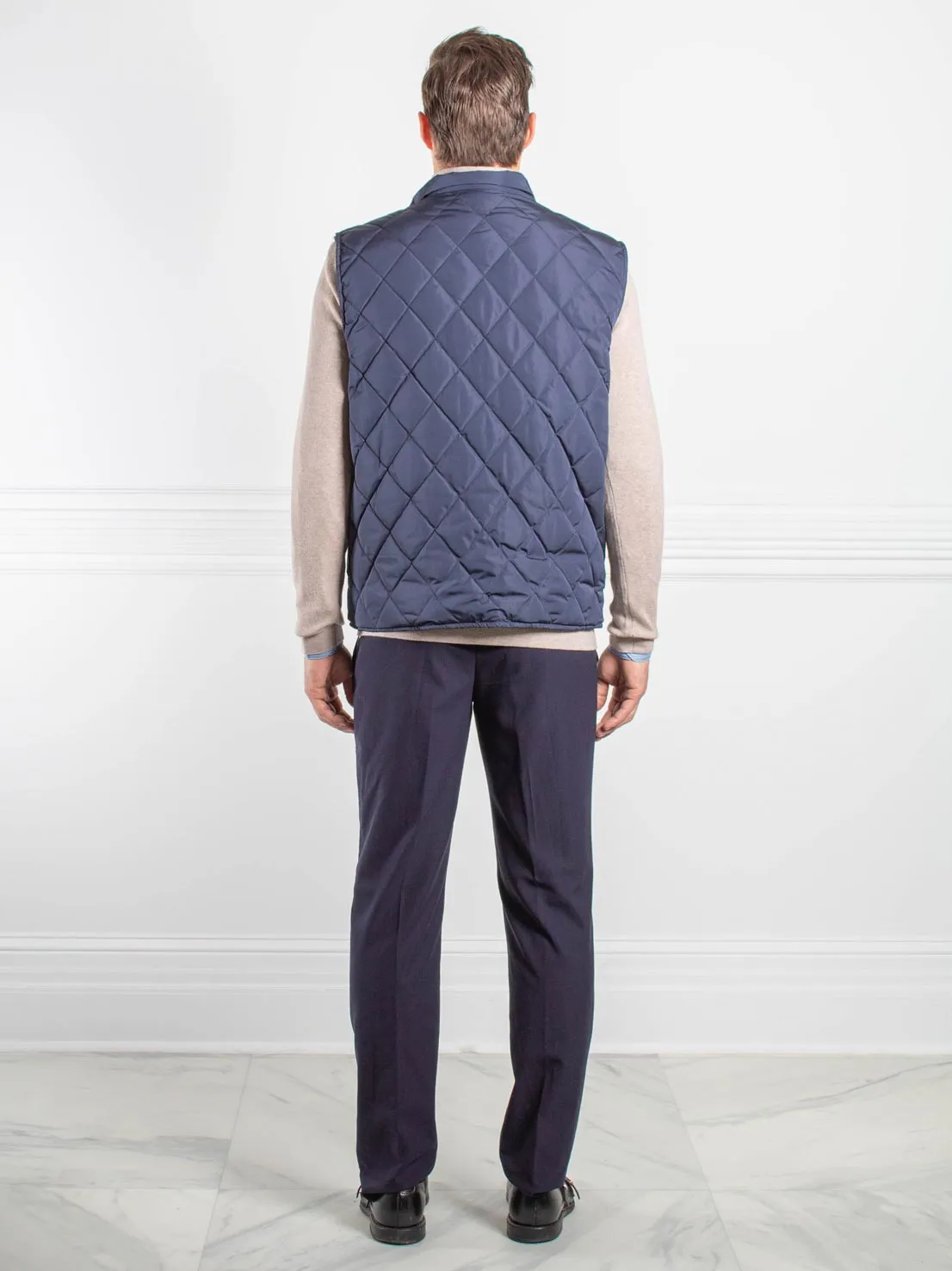 Mens Sheared Mink Lined Puffer Vest sold by Pologeorgis product image thumbnail 3