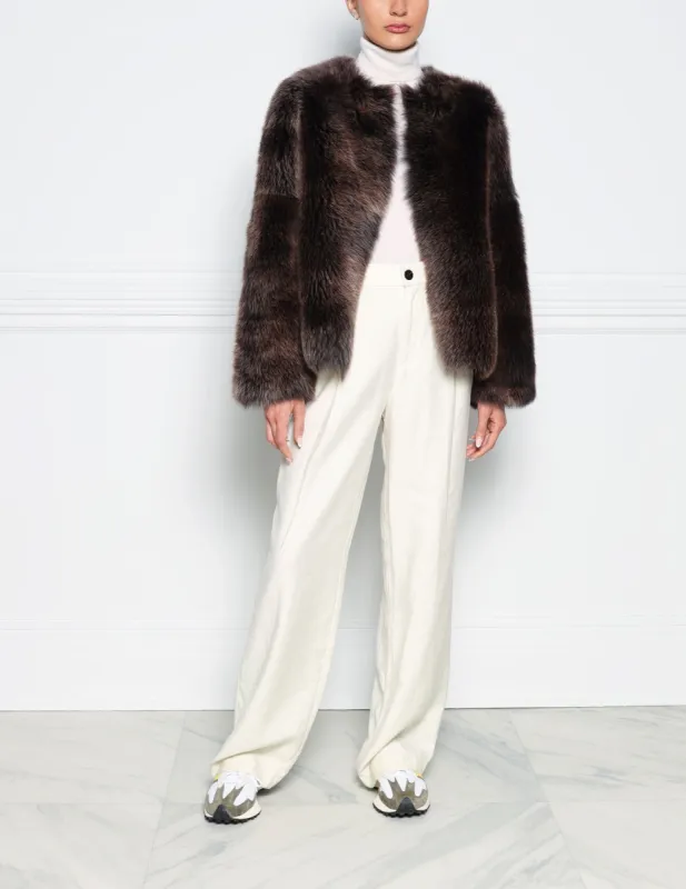 The Oak Toscana Shearling Jacket sold by Pologeorgis