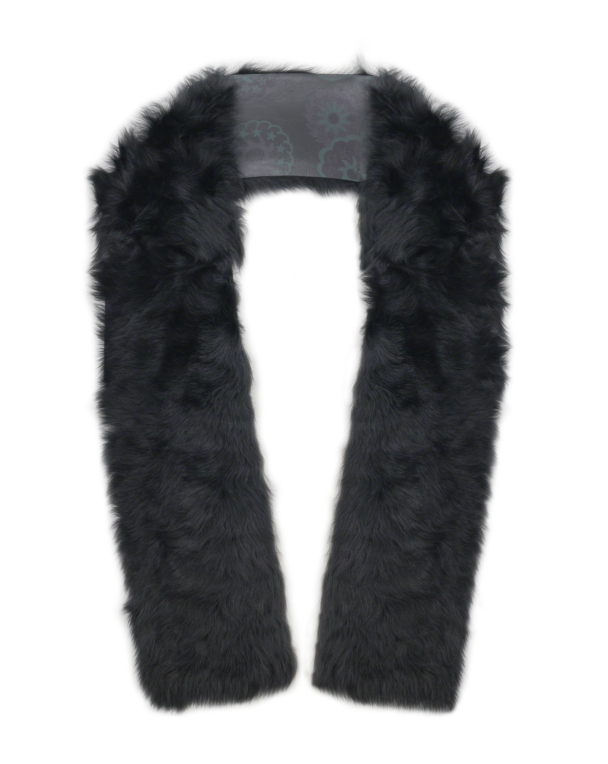 Fantastic Flowers Printed Reversible Shearling Pull Through Scarf Designed by Zandra Rhodes sold by Pologeorgis product image thumbnail 2