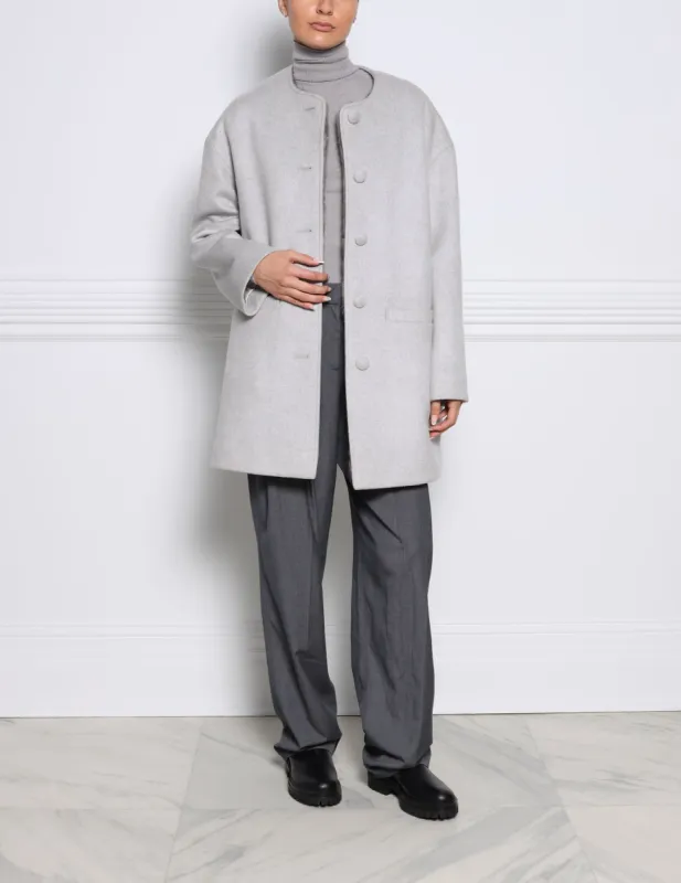 The Logan Mink Fur Lined Cashmere Coat sold by Pologeorgis