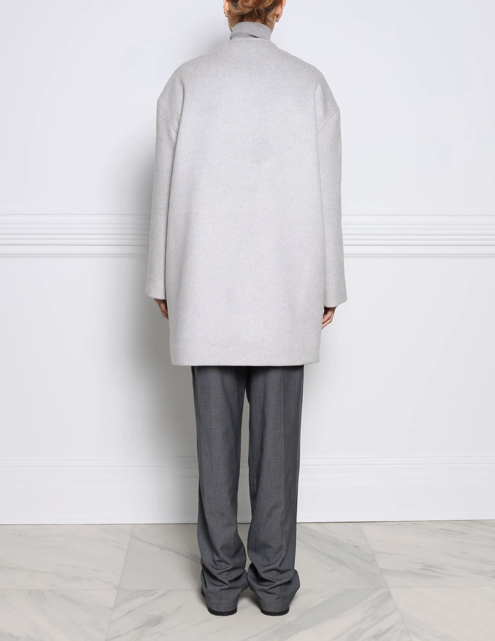 The Logan Mink Fur Lined Cashmere Coat sold by Pologeorgis product image thumbnail 4