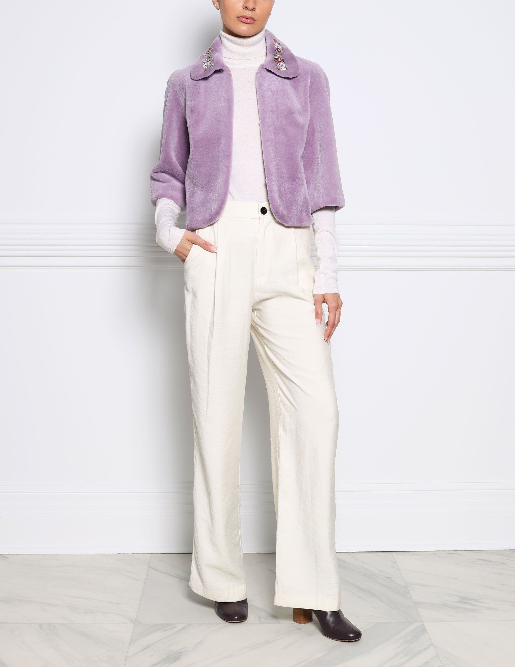 The Iris Sheared Mink Fur Jacket sold by Pologeorgis