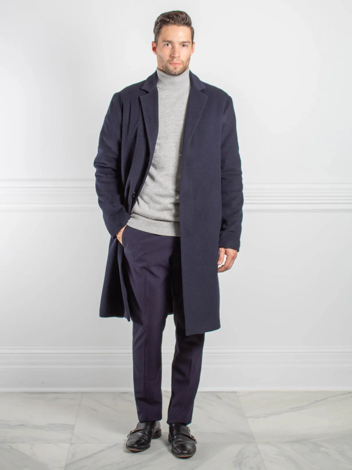 Mens Sheared Mink Cashmere Coat sold by Pologeorgis product image thumbnail 2