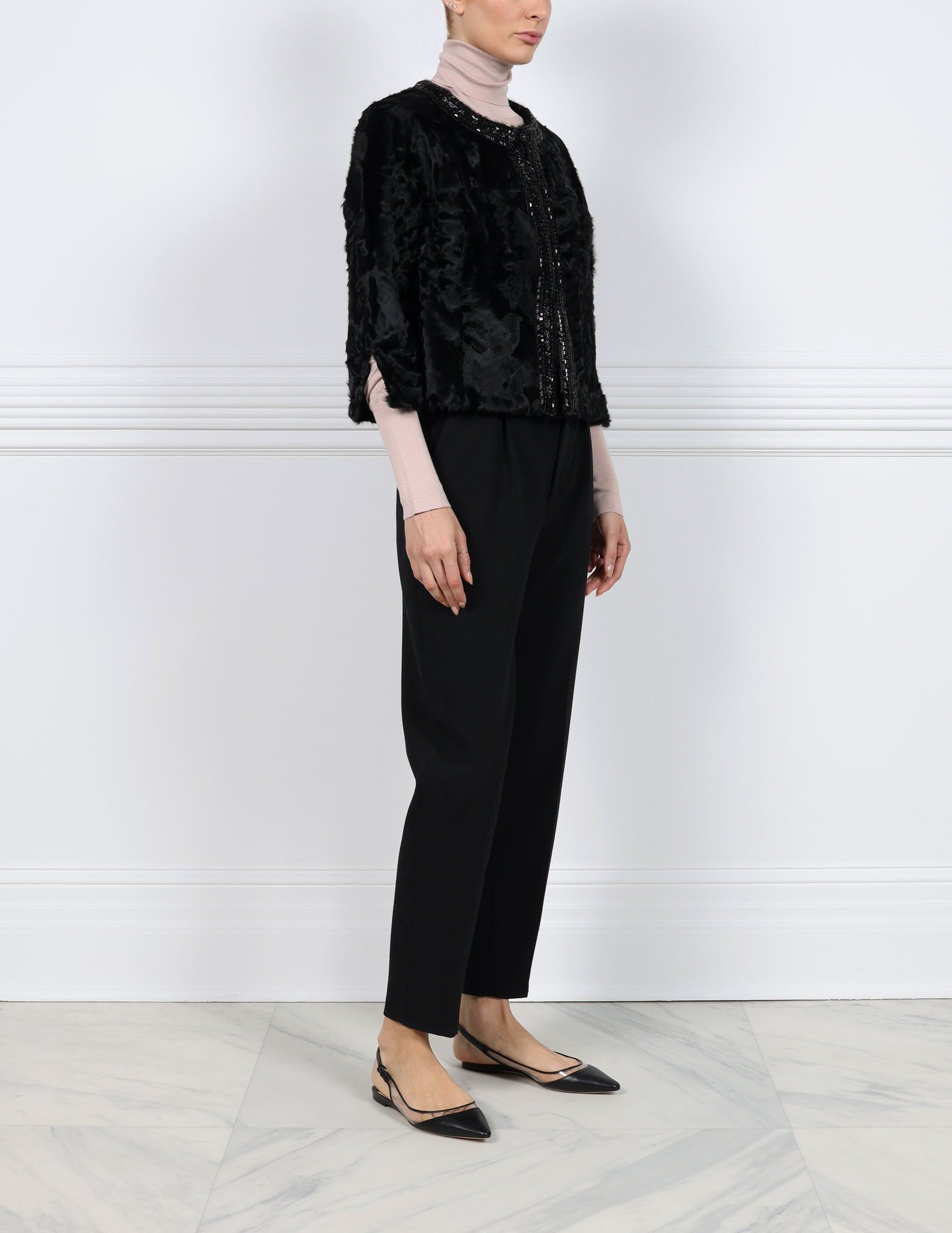 The Kaia Silky Lamb Jacket sold by Pologeorgis product image thumbnail 2