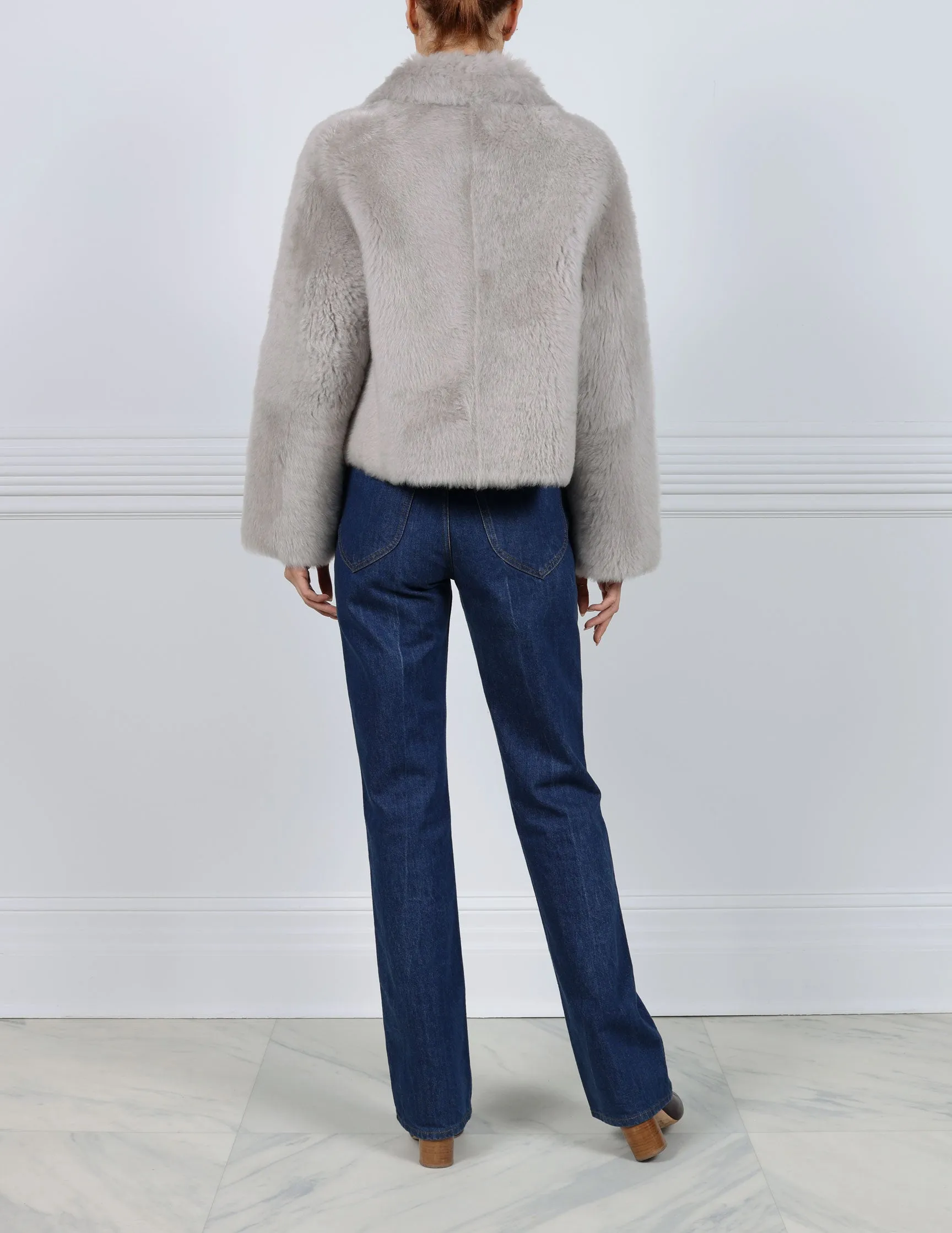 The Makenna Cashmere Shearling Jacket sold by Pologeorgis product image thumbnail 4