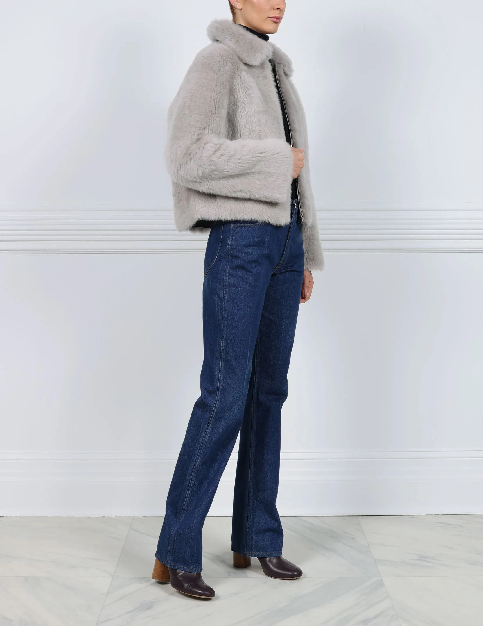 The Makenna Cashmere Shearling Jacket sold by Pologeorgis product image thumbnail 3