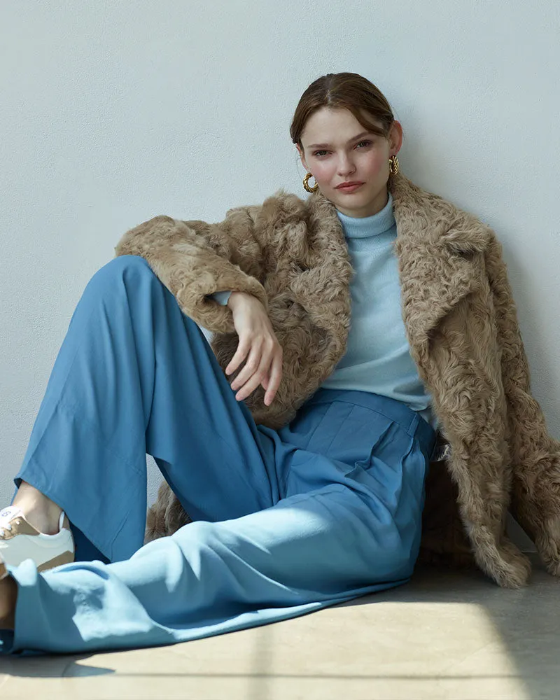 The Arabella Curly Shearling Jacket sold by Pologeorgis product image thumbnail 2