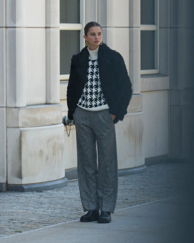 The Arabella Curly Shearling Jacket sold by Pologeorgis product image thumbnail 4