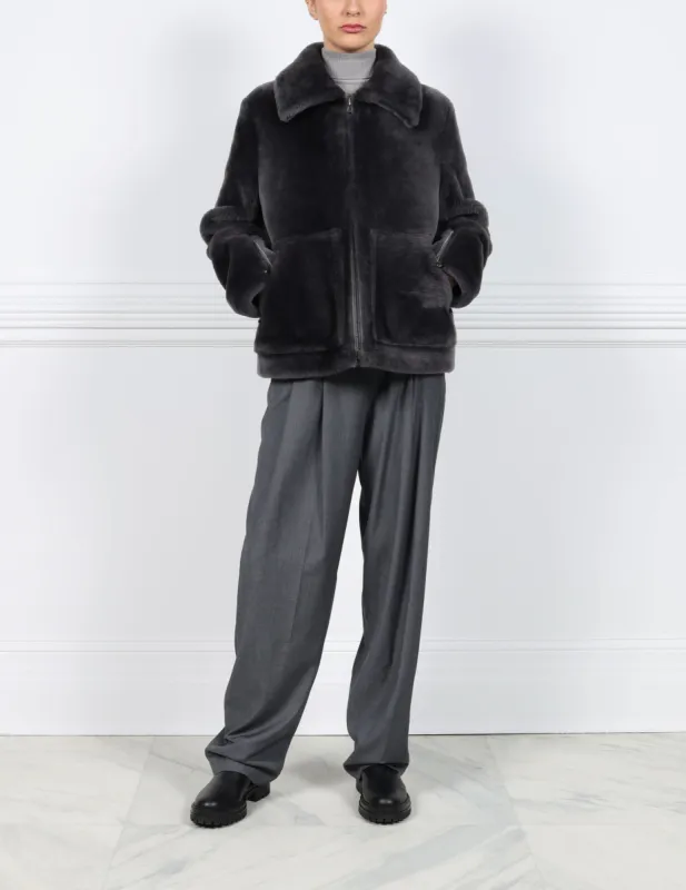 The Presley Shearling Jacket sold by Pologeorgis