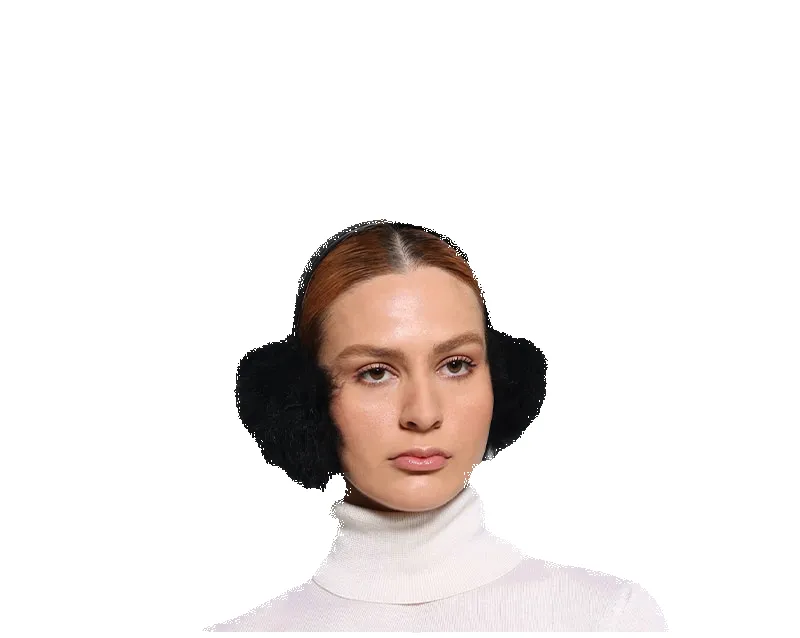 Solid Dyed Cashmere Shearling Earmuffs sold by Pologeorgis product image thumbnail 2