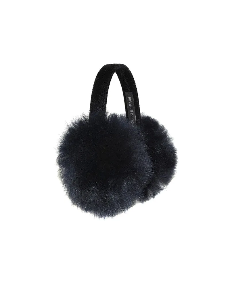 Solid Dyed Cashmere Shearling Earmuffs sold by Pologeorgis product image thumbnail 3