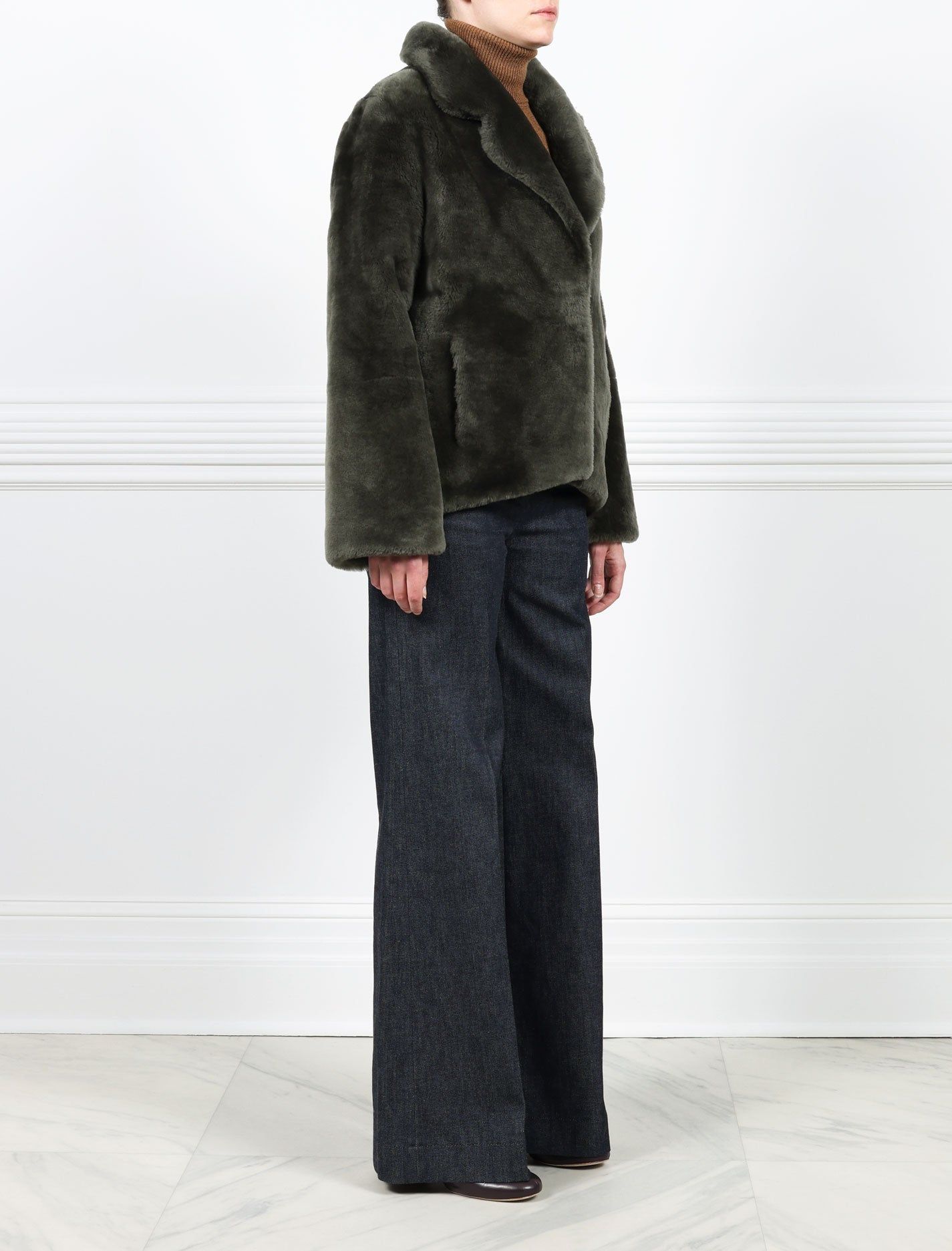 The Peak Shearling Jacket sold by Pologeorgis product image thumbnail 3