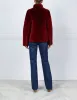The Elaine Shearling Jacket in Merlot sold by Pologeorgis