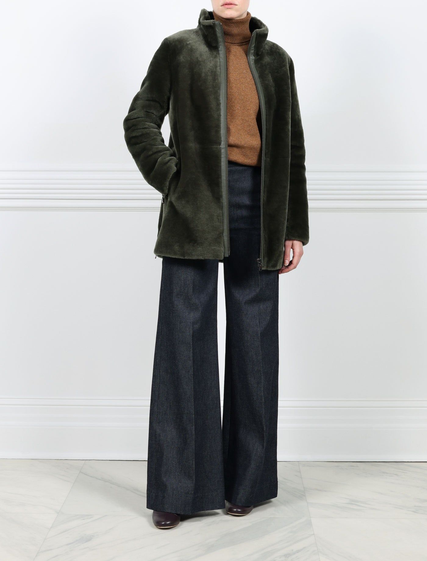 The Remington Shearling Jacket sold by Pologeorgis