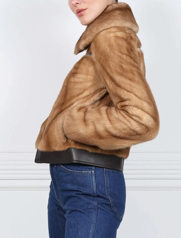 The Rowan Mink Jacket sold by Pologeorgis product image thumbnail 2