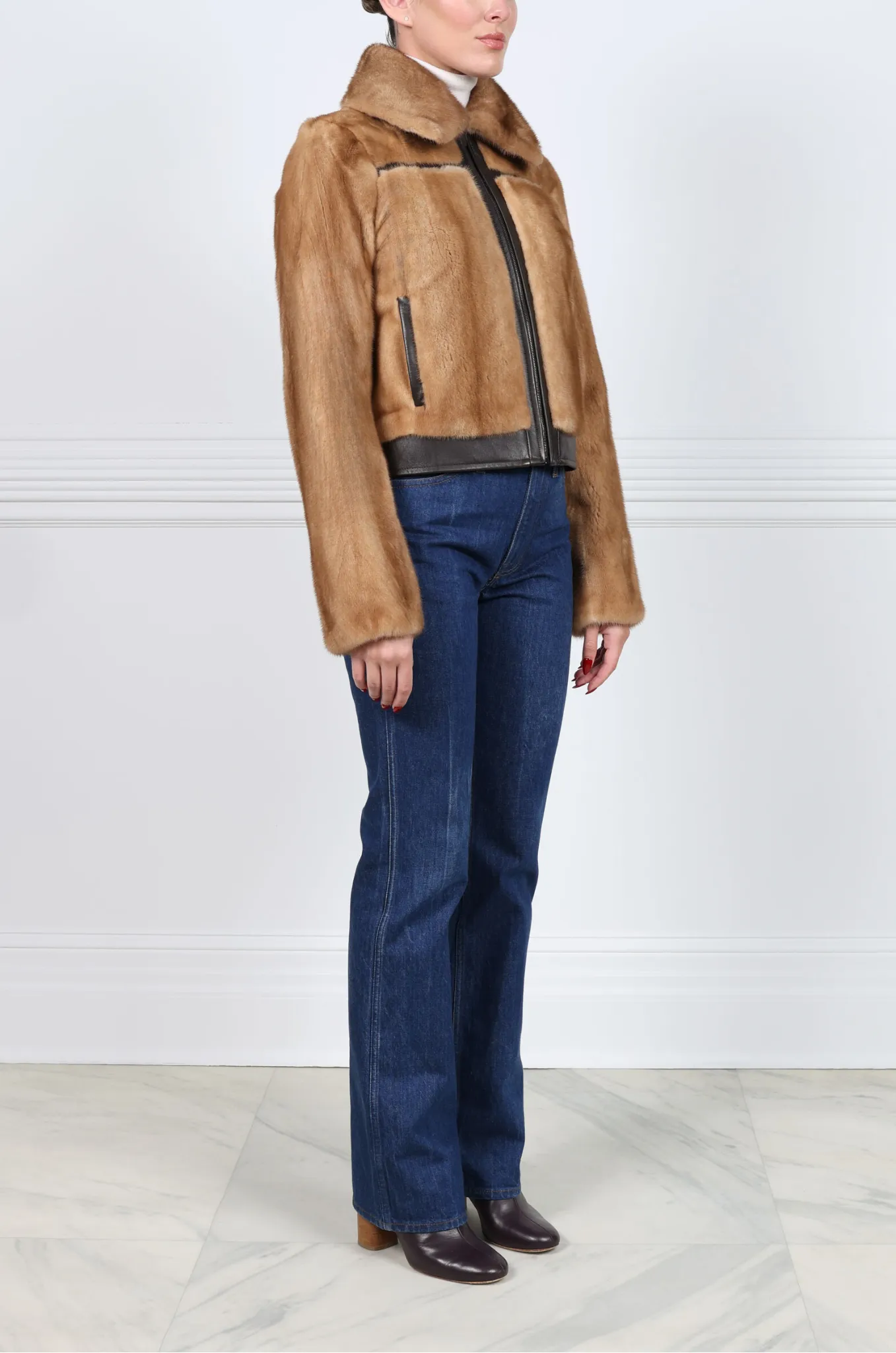 The Rowan Mink Jacket sold by Pologeorgis product image thumbnail 4