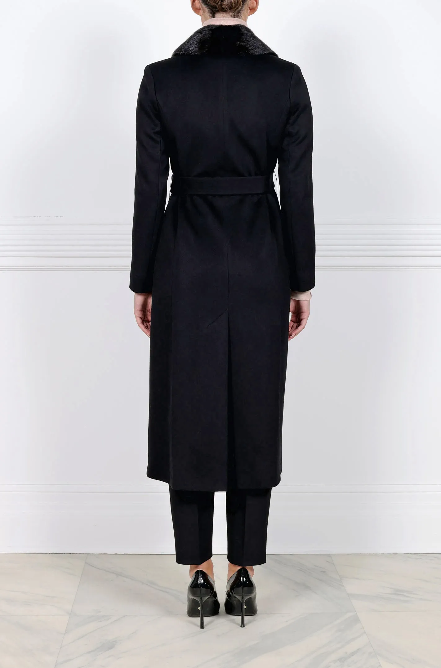 The Lottie Wool Coat with Mink Fur Collar sold by Pologeorgis product image thumbnail 4