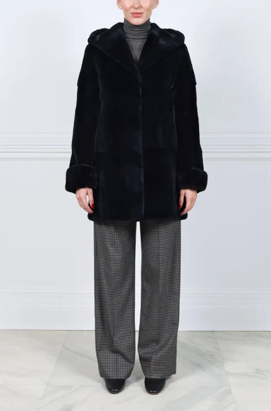 The Bella Plucked Mink Coat sold by Pologeorgis