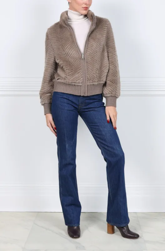 The Bobbi Mink Fur Jacket sold by Pologeorgis