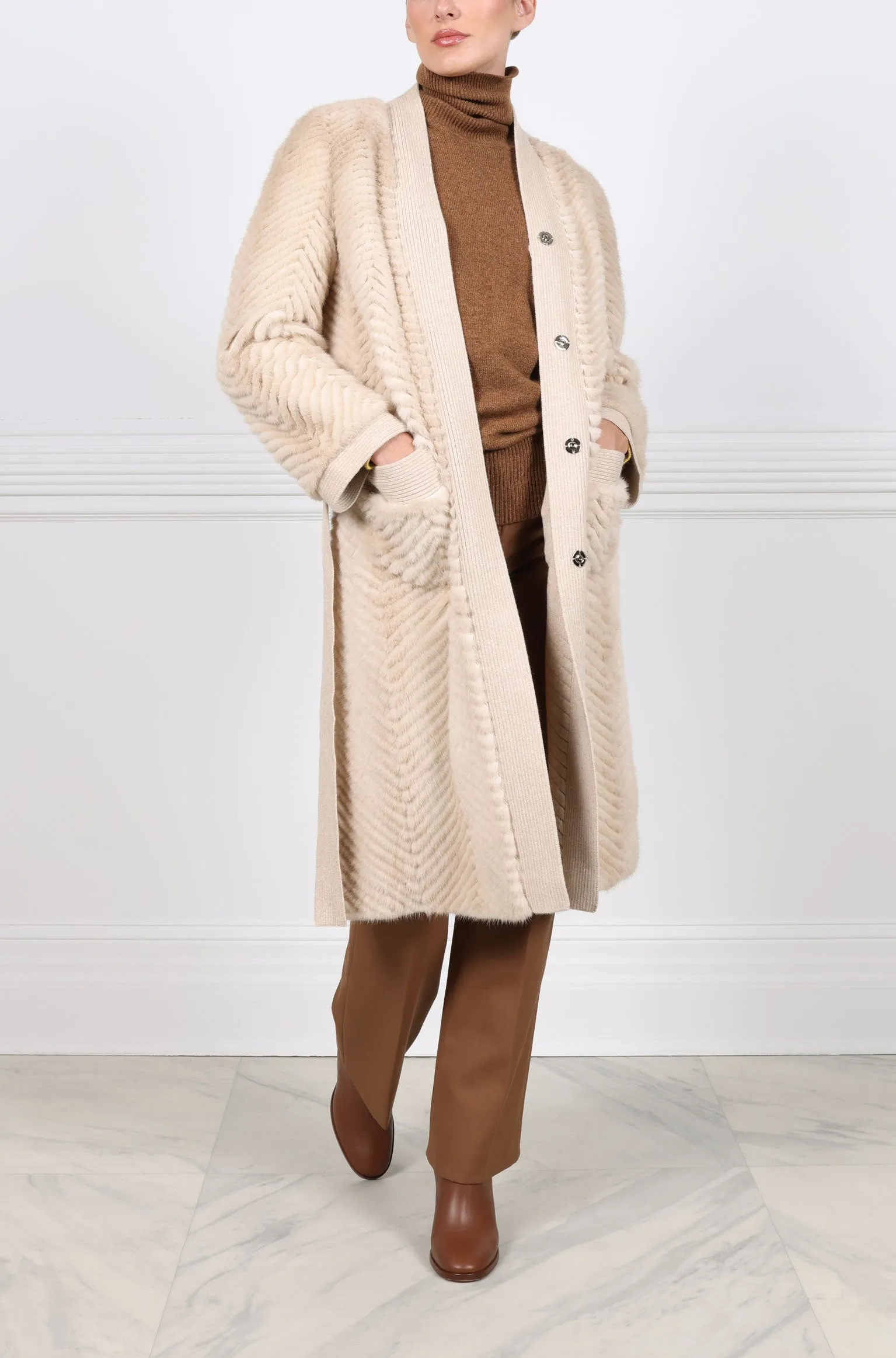 The Claire Mink Fur Coat sold by Pologeorgis product image thumbnail 5