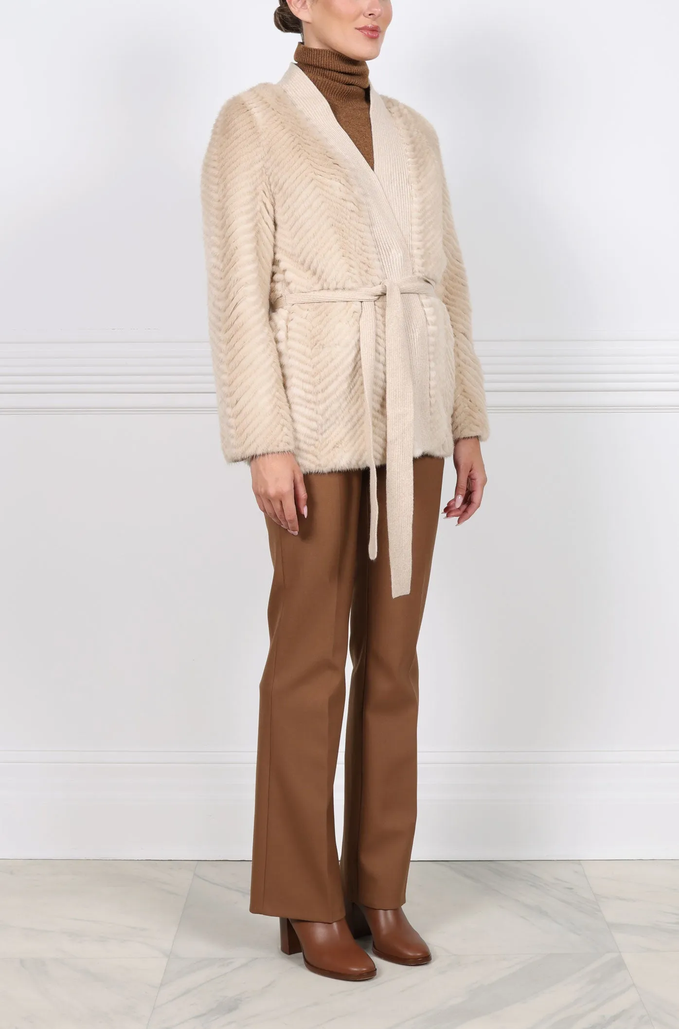 The Leah Mink Fur Jacket sold by Pologeorgis product image thumbnail 4