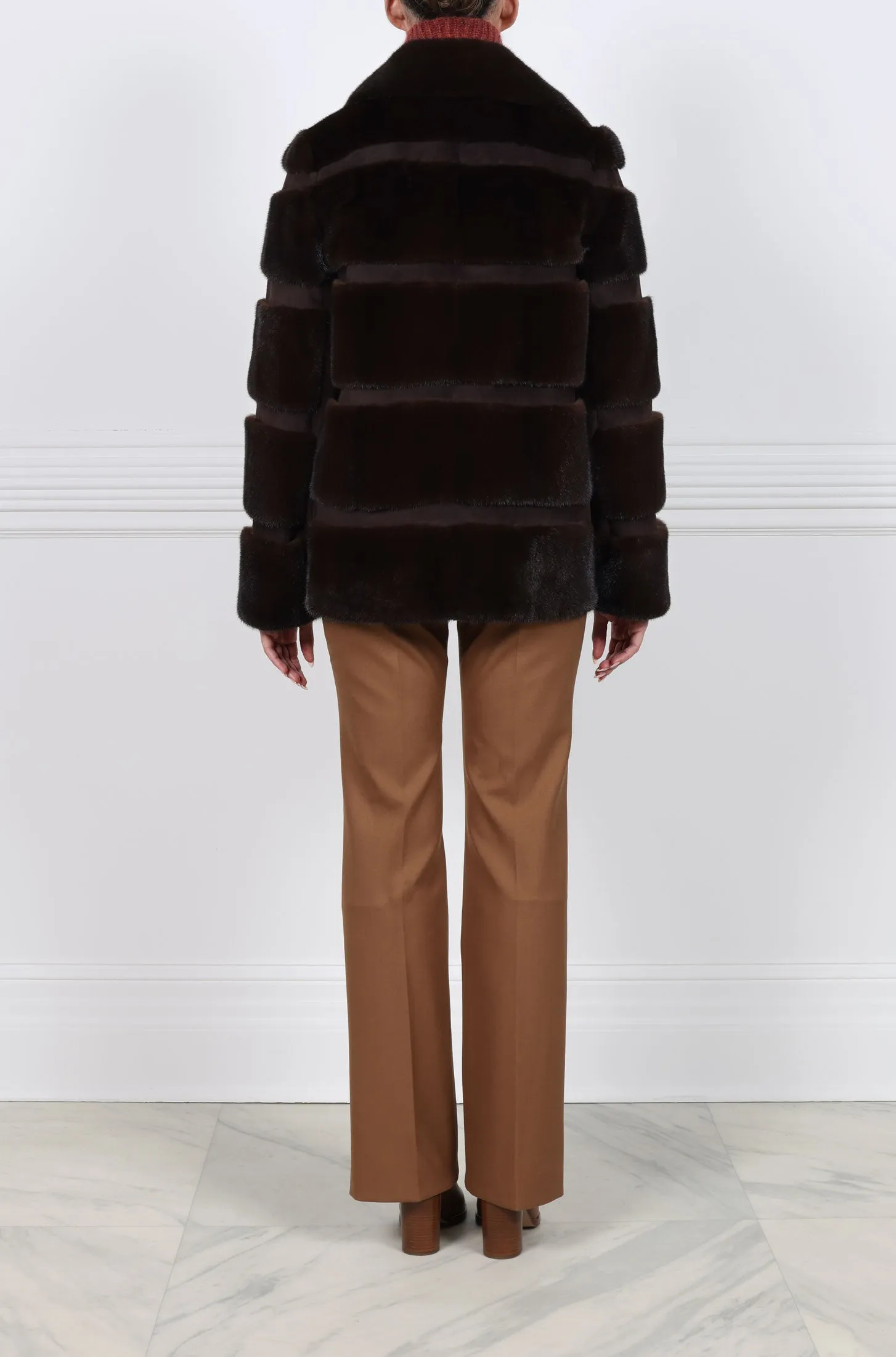 The Lodge Mink Fur & Suede Jacket sold by Pologeorgis product image thumbnail 4