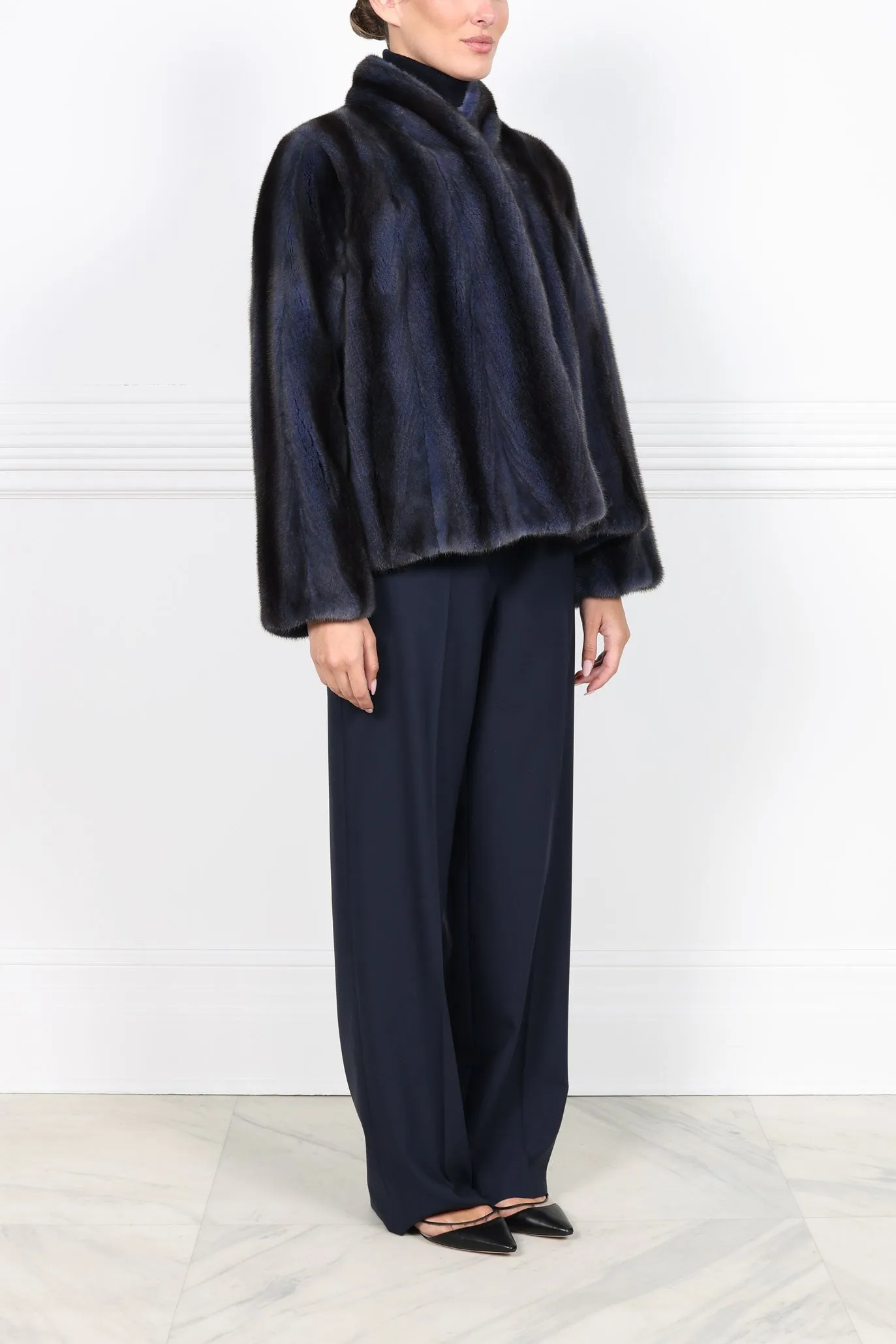 The Grayson Mink Fur Jacket sold by Pologeorgis product image thumbnail 5