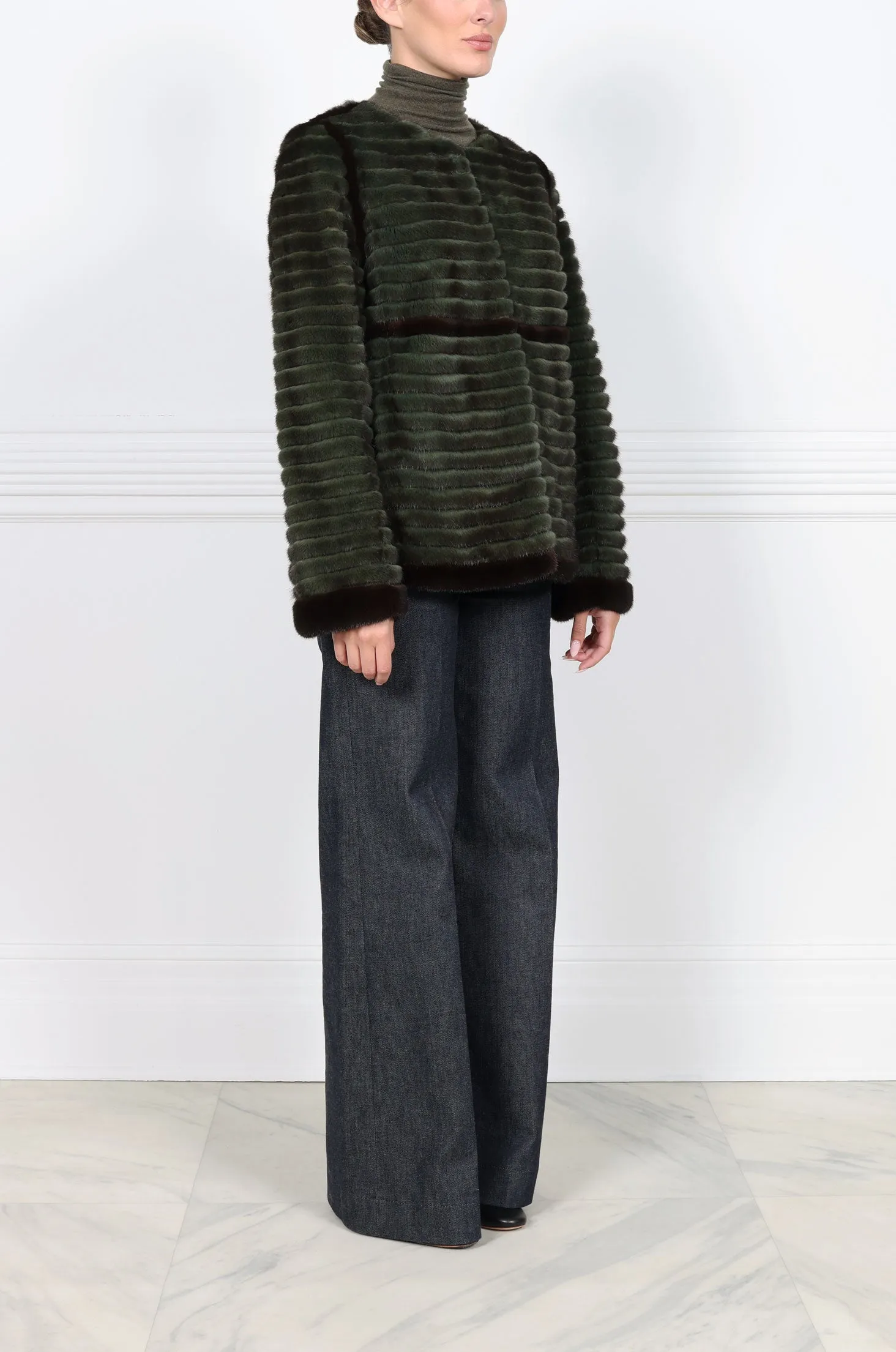 The Finley Mink Fur Jacket sold by Pologeorgis product image thumbnail 3