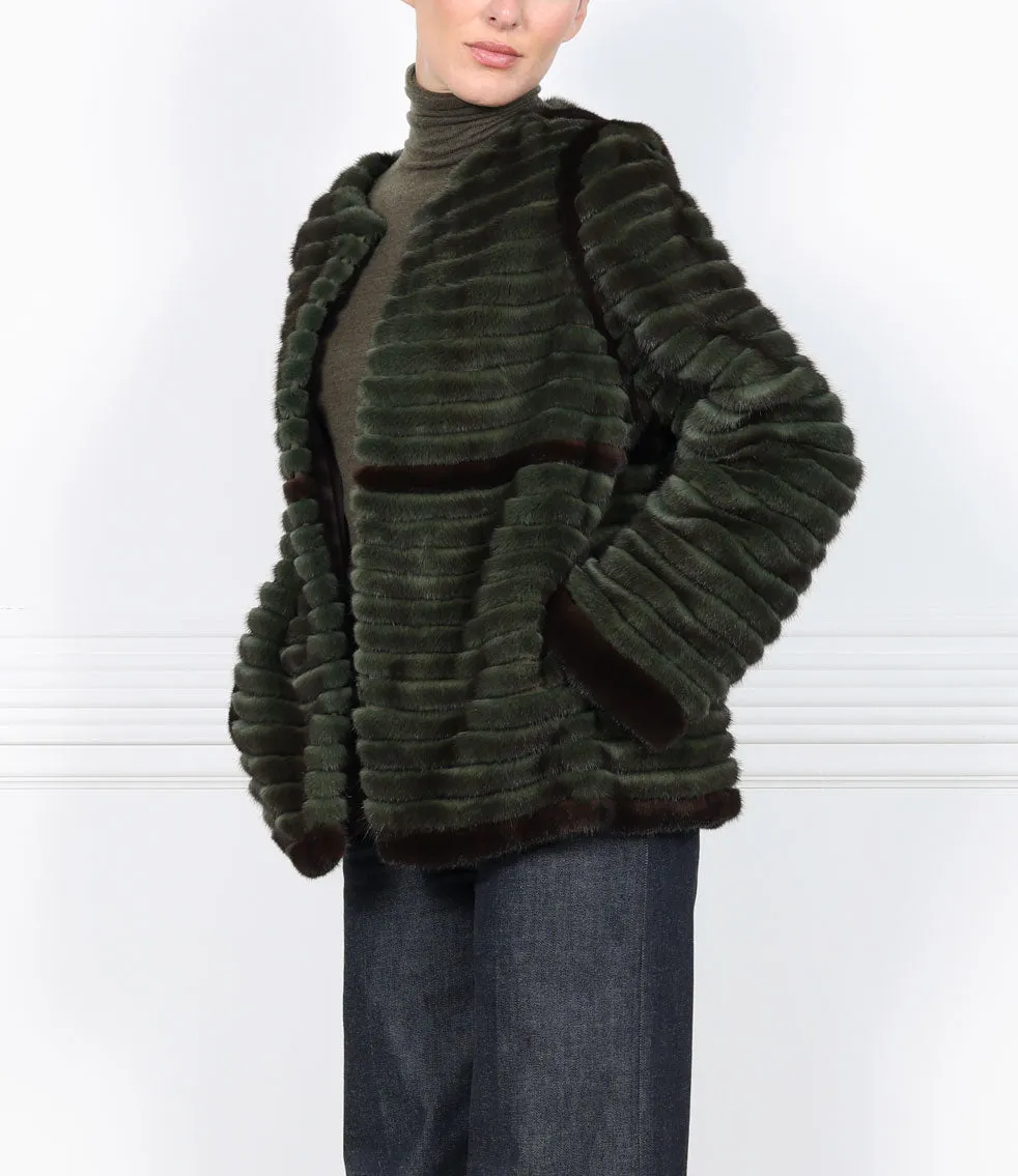The Finley Mink Fur Jacket sold by Pologeorgis product image thumbnail 4