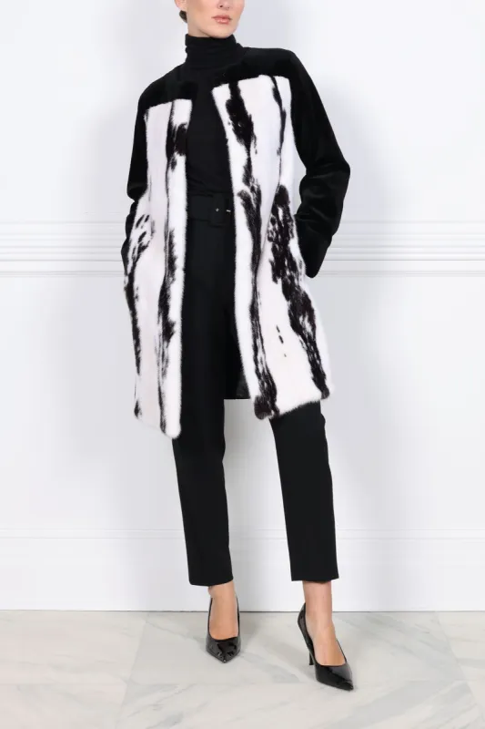 The River Cross Mink and Sheared Mink Coat sold by Pologeorgis