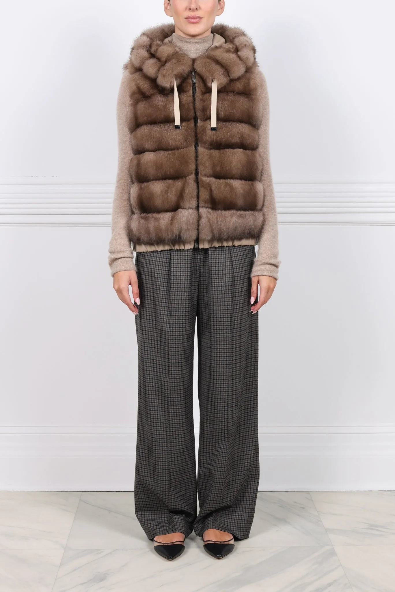The Anya Sable Fur Vest sold by Pologeorgis product image thumbnail 3