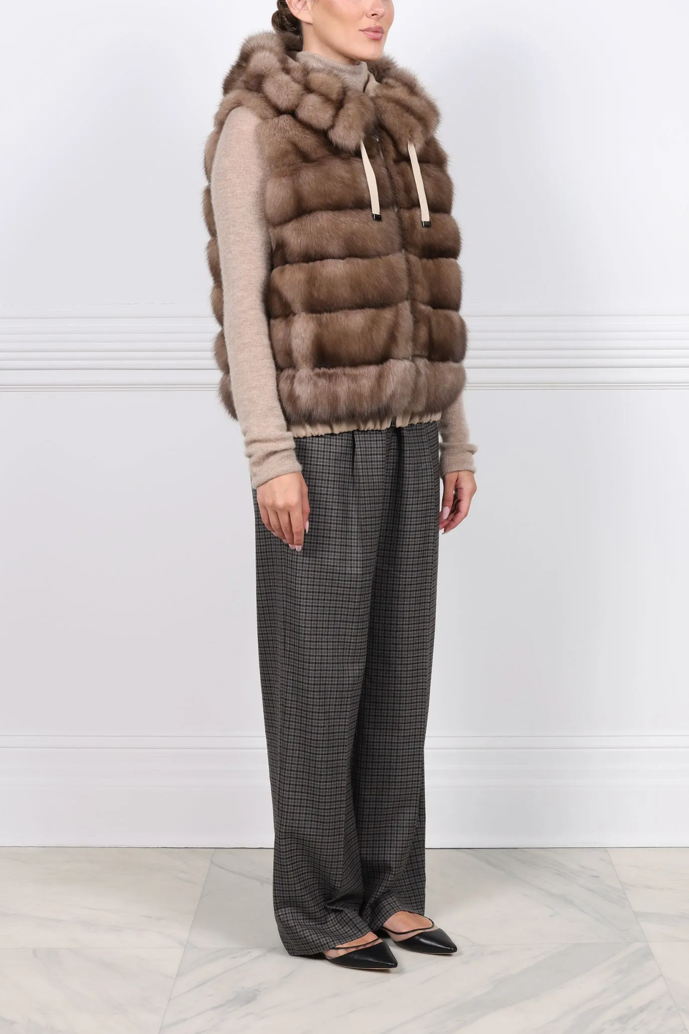 The Anya Sable Fur Vest sold by Pologeorgis product image thumbnail 4