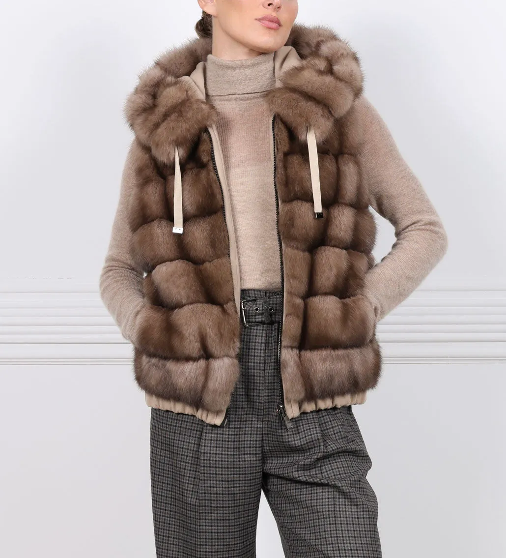 The Anya Sable Fur Vest sold by Pologeorgis product image thumbnail 2