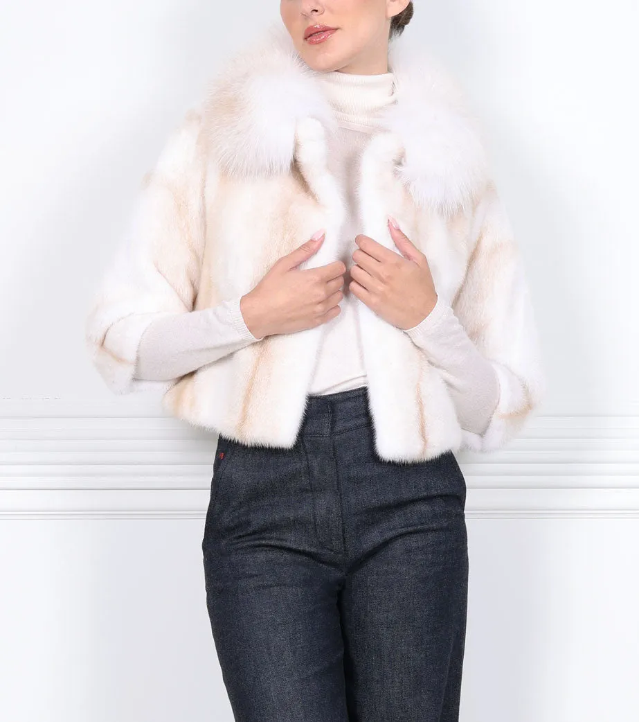 The Theo Crop Mink Jacket sold by Pologeorgis product image thumbnail 2