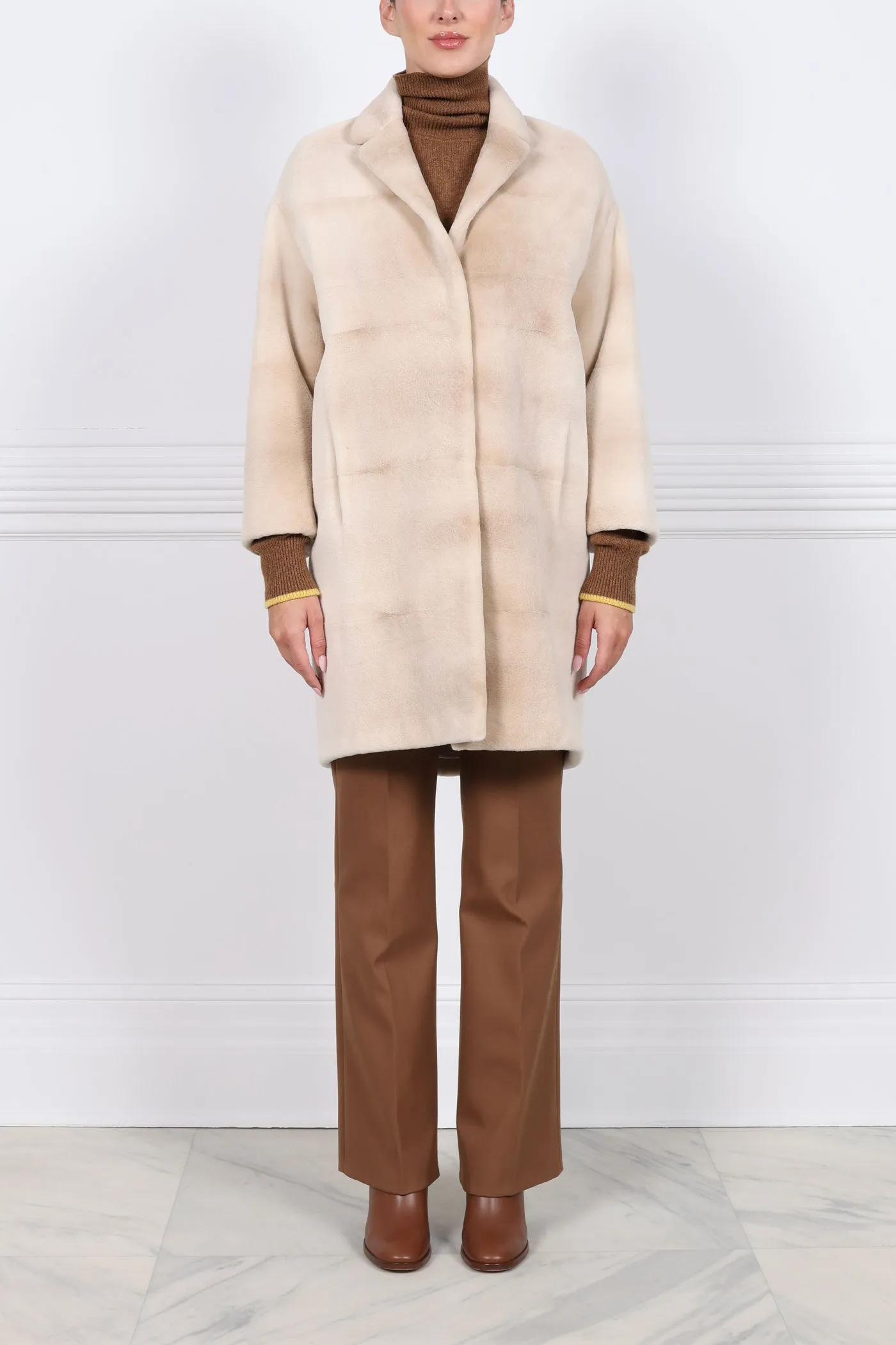 The Reign Sheared Mink Coat sold by Pologeorgis product image thumbnail 3