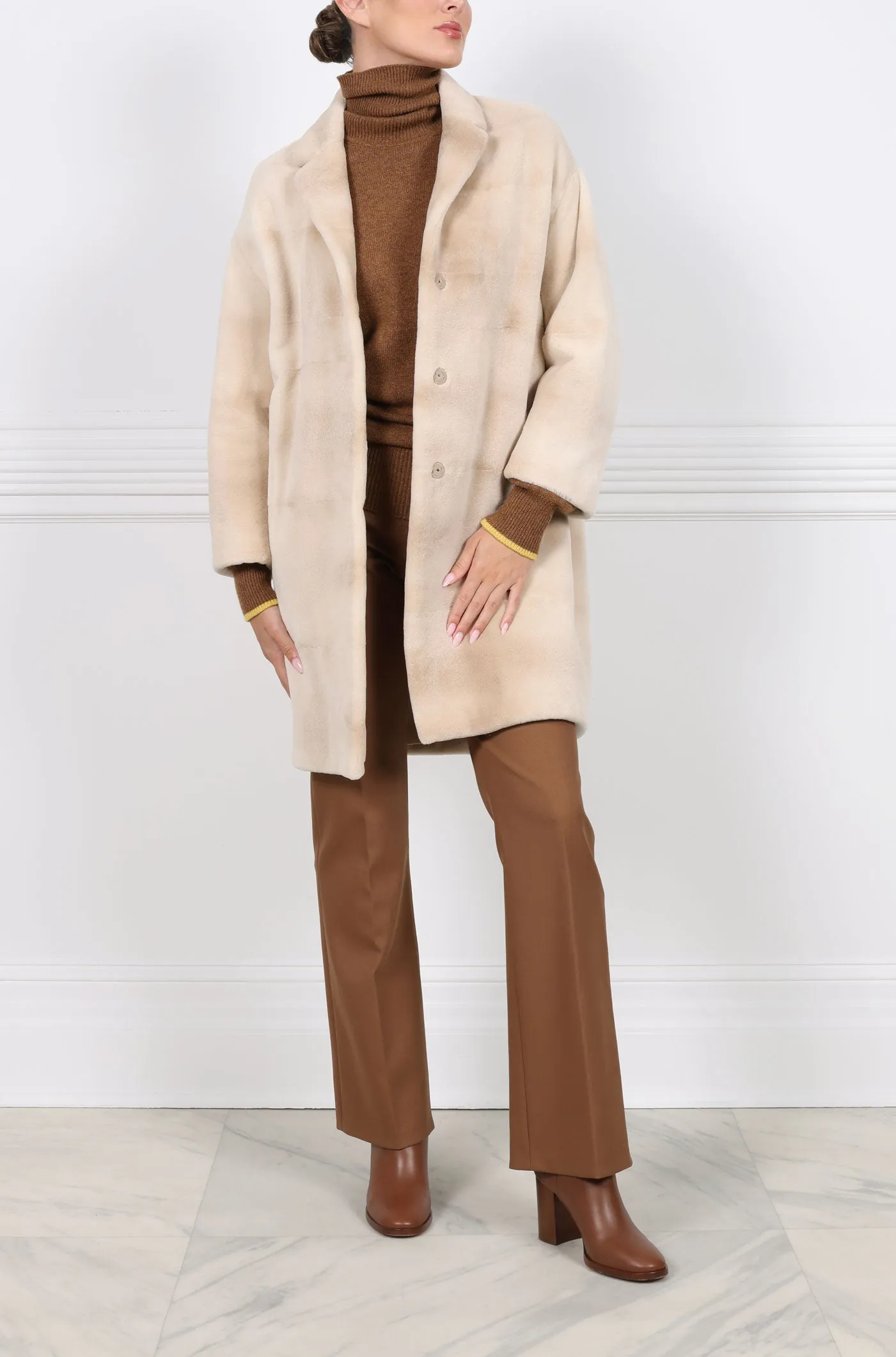 The Reign Sheared Mink Coat sold by Pologeorgis product image thumbnail 2