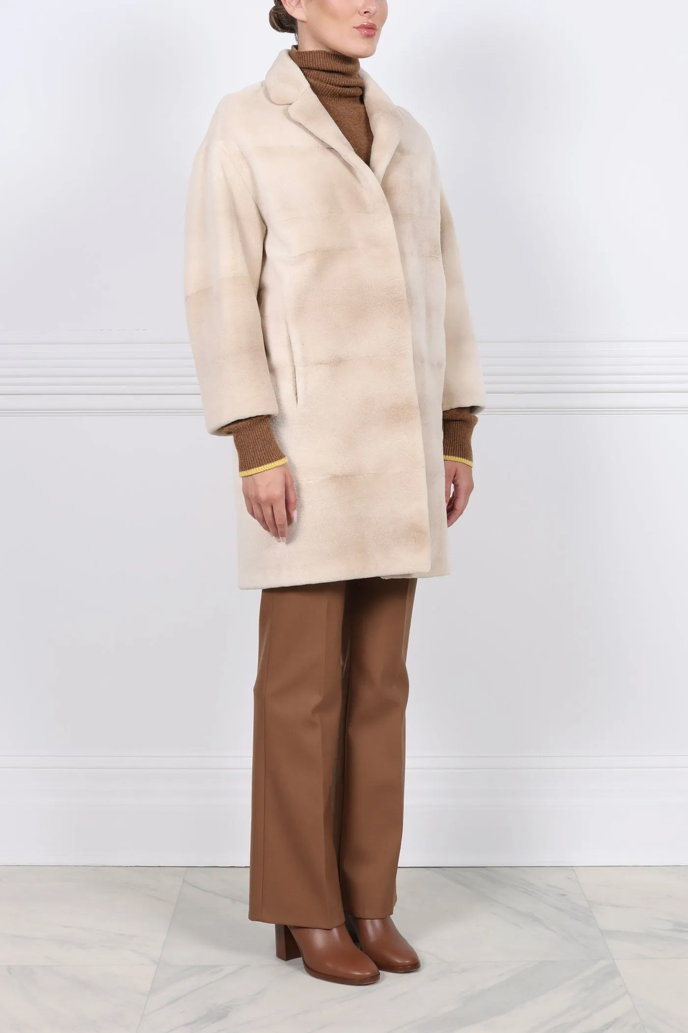The Reign Sheared Mink Coat sold by Pologeorgis product image thumbnail 4