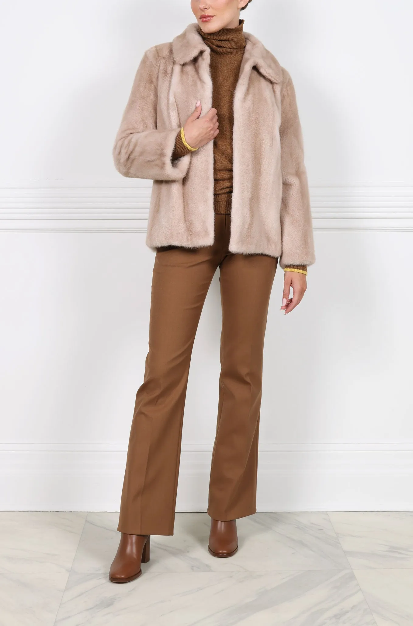 The Anais Mink Fur Jacket sold by Pologeorgis