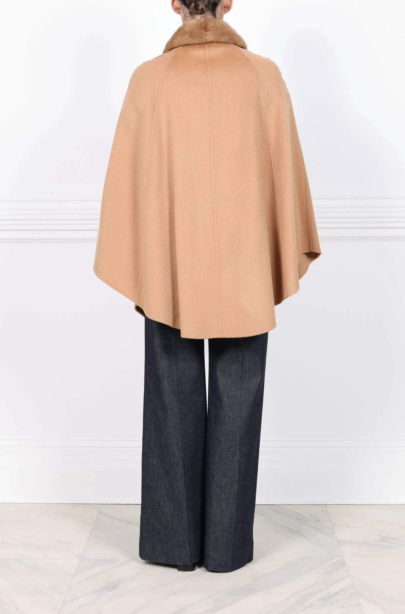 The Evelyn Cape with Mink Collar sold by Pologeorgis product image thumbnail 3