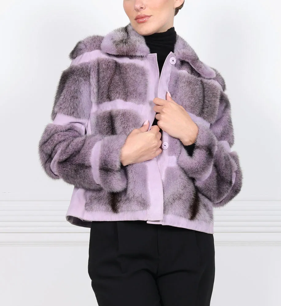 The Mini Lodge Mink Fur & Suede Jacket sold by Pologeorgis product image thumbnail 3