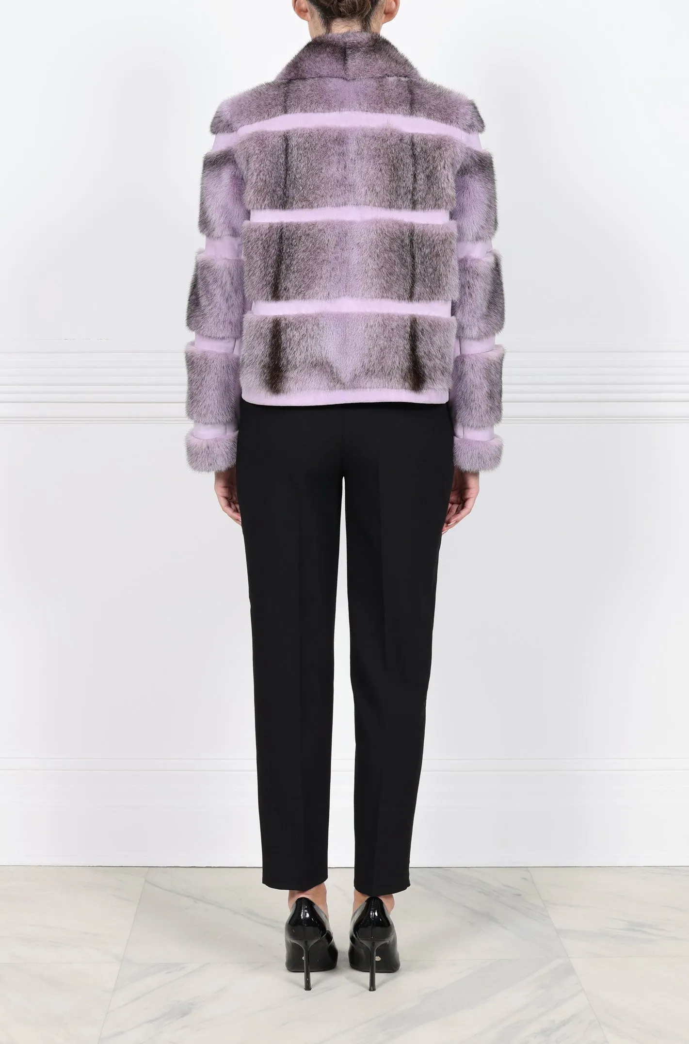 The Mini Lodge Mink Fur & Suede Jacket sold by Pologeorgis product image thumbnail 2