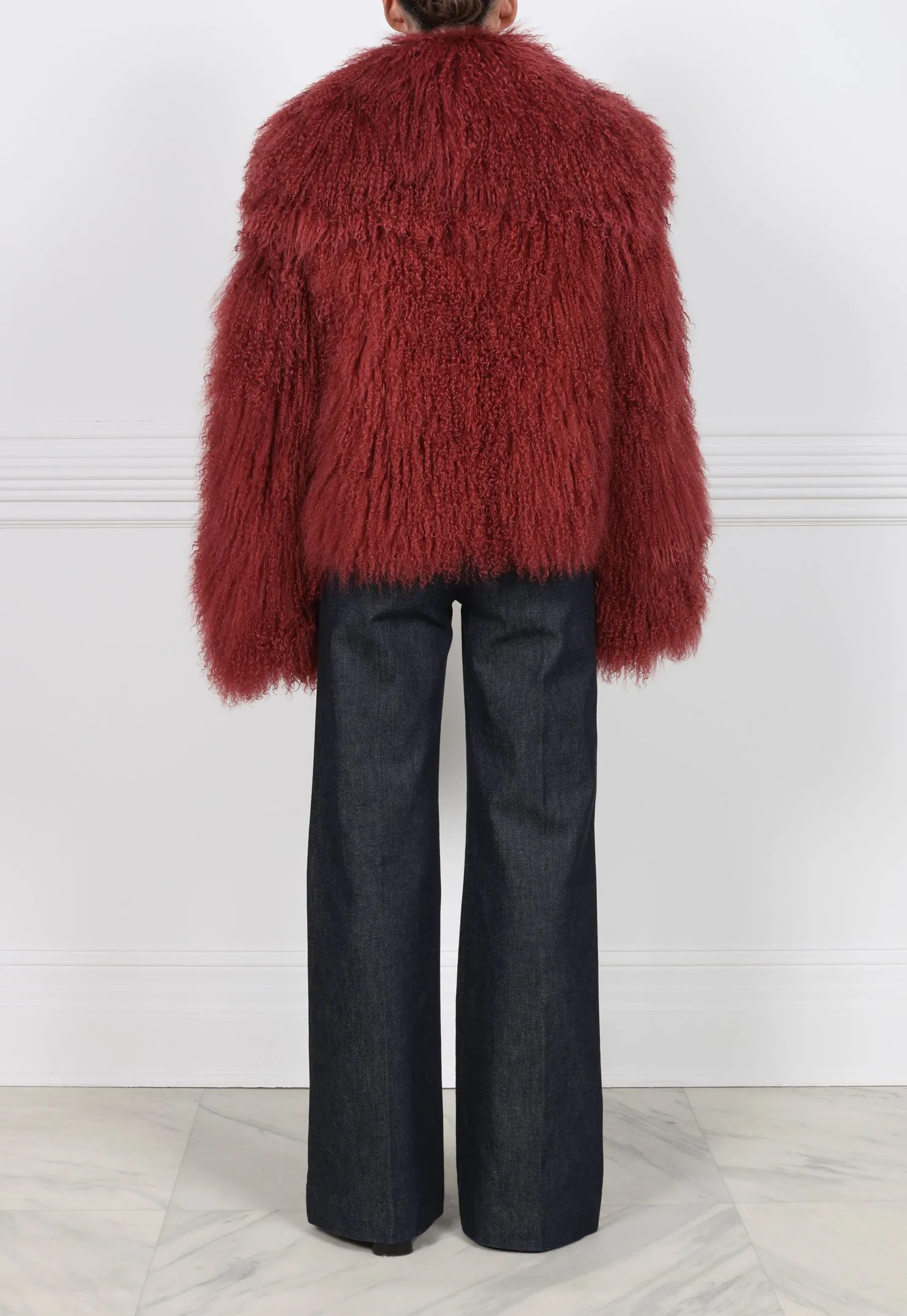 The Brynn Shearling Jacket in Red sold by Pologeorgis product image thumbnail 3