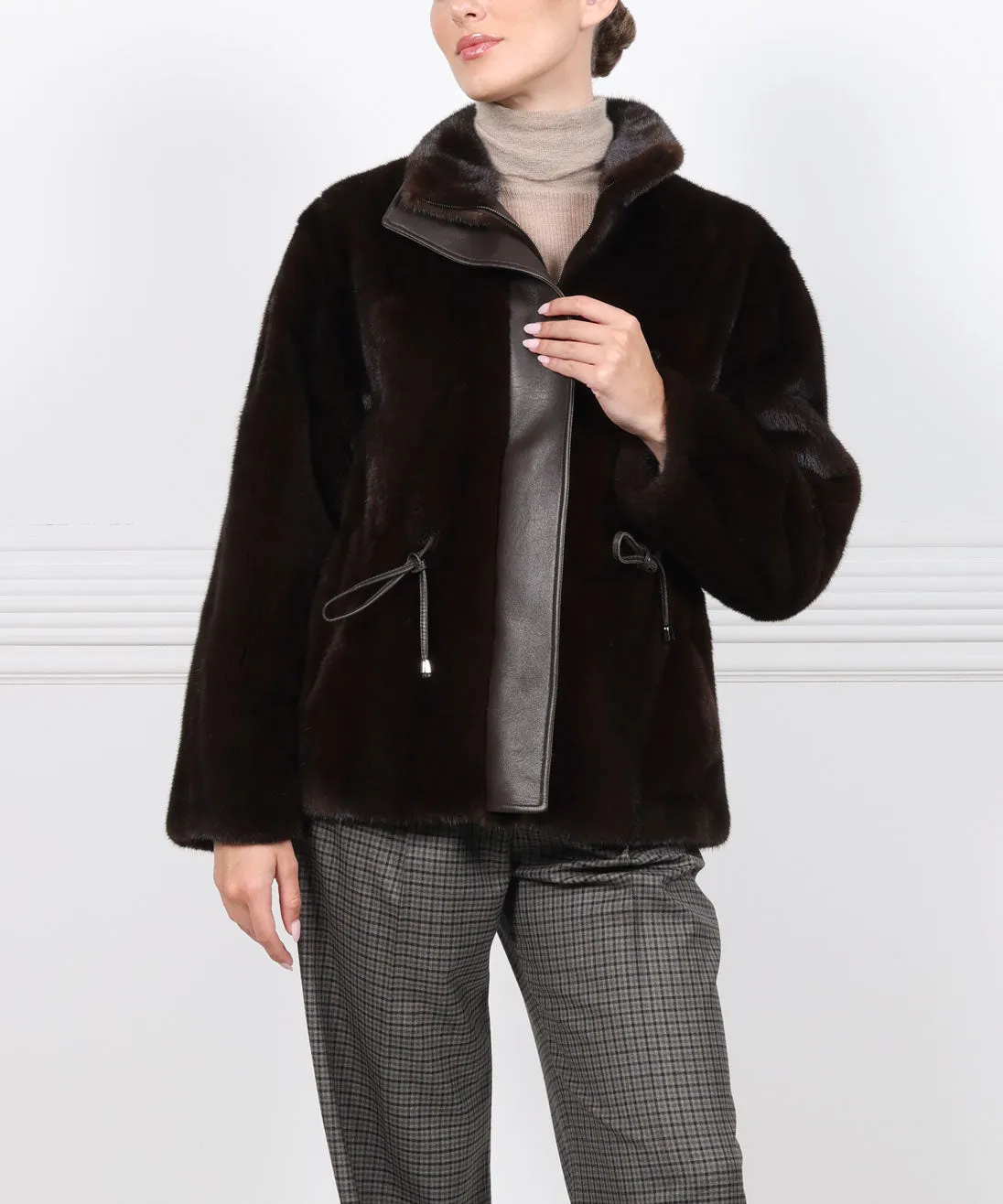 The Lola Mink Fur Jacket sold by Pologeorgis product image thumbnail 3