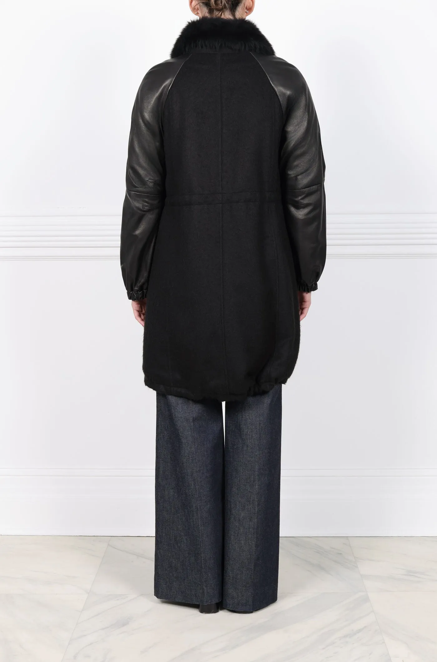 The City Felt Shearling Lined Coat sold by Pologeorgis product image thumbnail 2