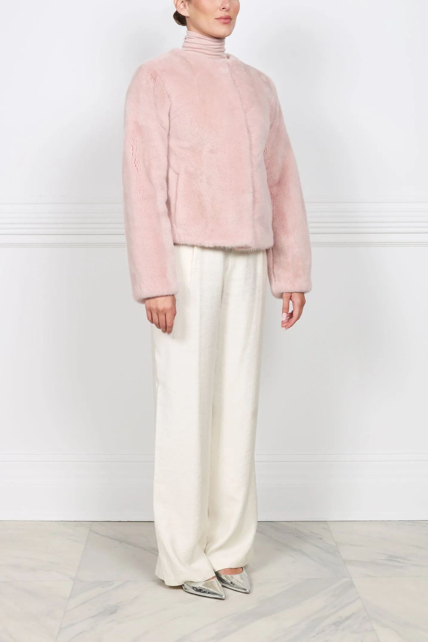 The Zelie Mink Fur Jacket sold by Pologeorgis product image thumbnail 4