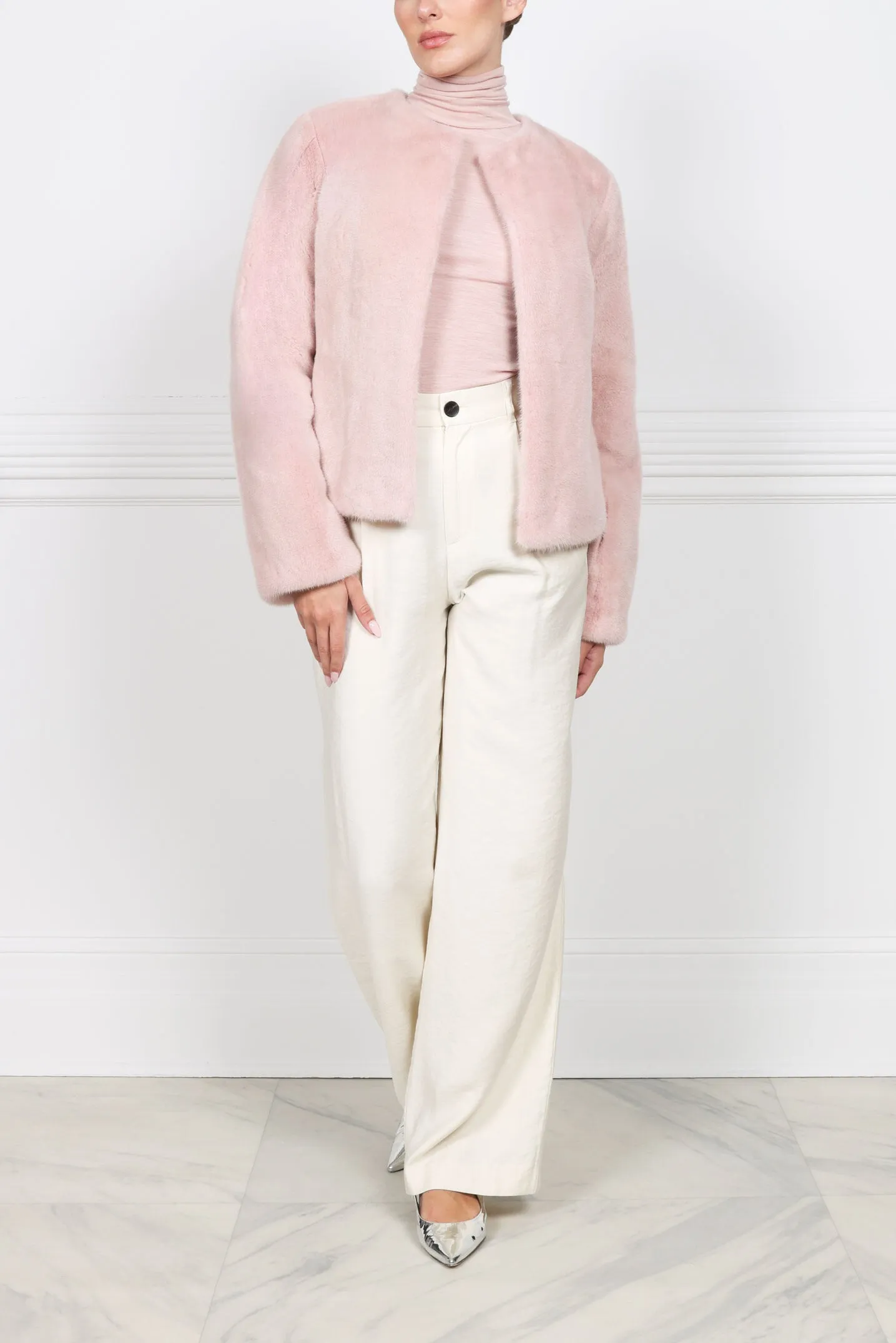 The Zelie Mink Fur Jacket sold by Pologeorgis