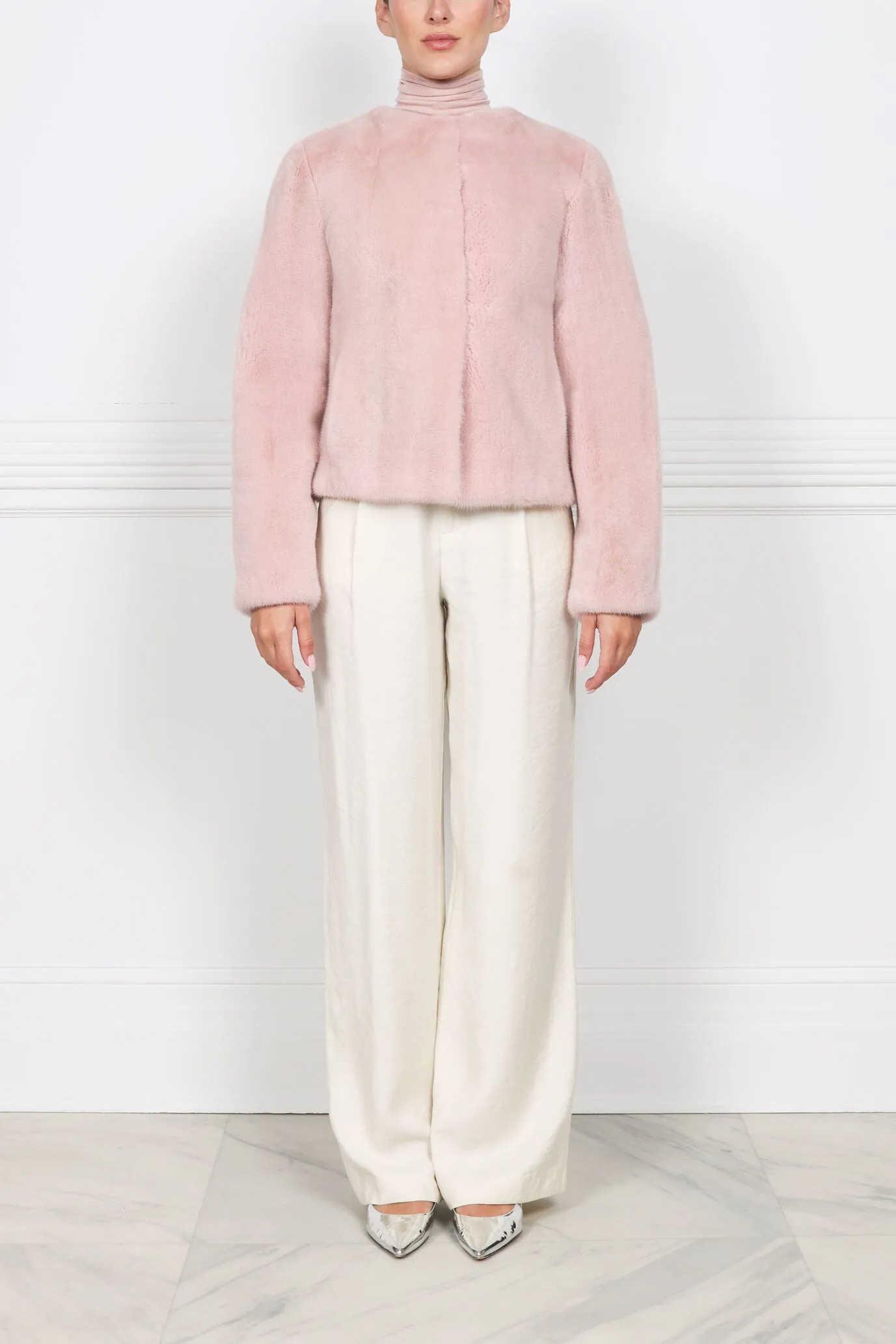 The Zelie Mink Fur Jacket sold by Pologeorgis product image thumbnail 3