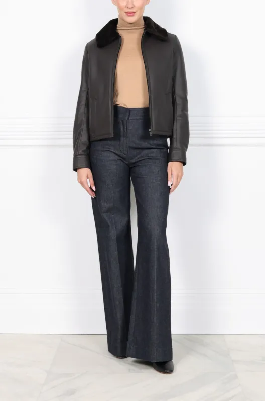 The Margo Shearling Jacket sold by Pologeorgis