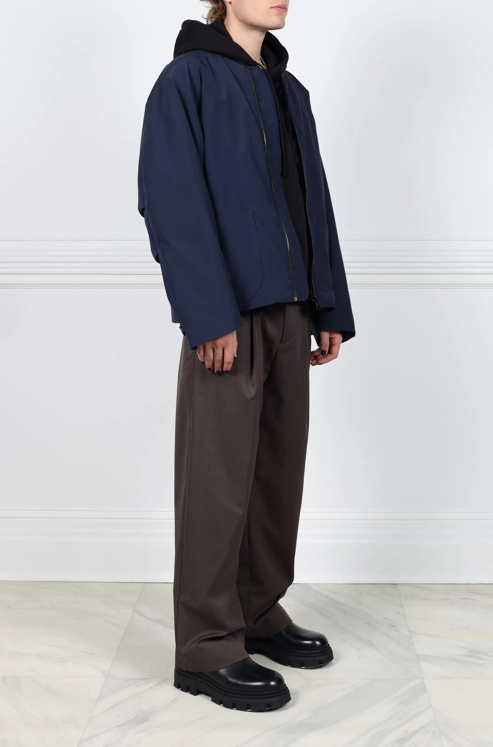 The Ryan Upcycled Mink Lined Storm Jacket sold by Pologeorgis product image thumbnail 3