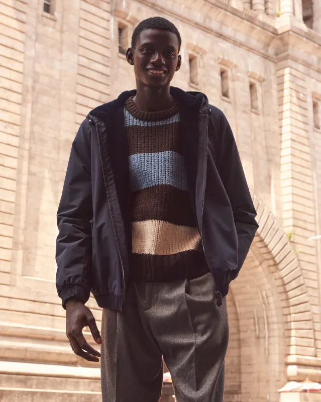 Men's Mink Lined Hooded Bomber sold by Pologeorgis